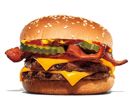 Burger King Bacon Menu - Bacon Double Cheeseburger