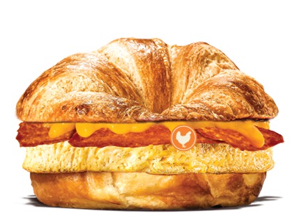 Burger King Breakfast Menu - Chicken Strips Croissan'wich with Egg