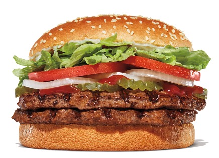 Burger King Beef Menu - Double Whopper