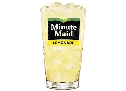 Burger King Drinks Menu - Minute Maid Lemonade